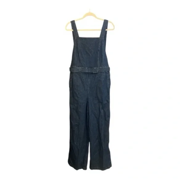 Madewell Denim Cross-Back Jumpsuit in Cason Wash NWT Size 12 KD1 - Picture 2 of 7